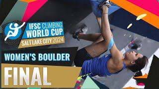 IFSC Women's Final World Cup Salt Lake City 2024