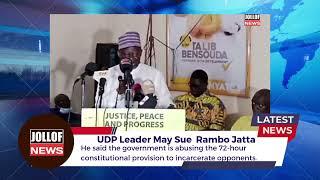 UDP Leader May Sue Ousman Rambo Jatta..