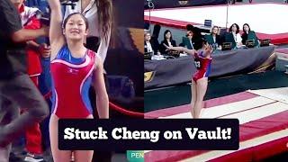 North Korean Gymnast An Chang Ok wins GOLD  on vault at 2024 Cairo World Cup (STUCK Cheng!)