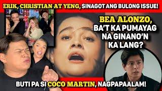 BEA ALONZO, OK LANG SA 'YO 'YON? ERIK, YENG, CHRISTIAN, SUMAGOT SA INTRIGA!BUTI PA SI COCO MARTIN!