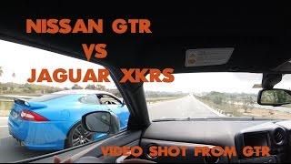 Nissan GTR vs Jaguar XKR-S | SupercarsInBangalore | #73