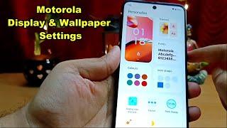 Moto G73 Display & Wallpaper settings Review || Motorola Screen Recording Details || Moto Wallpapers