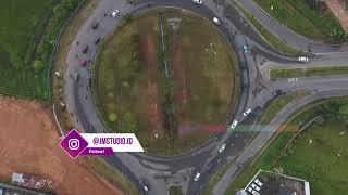 Video Drone 2K Gratis Pakai - Bundaran Kuburaya Pontianak | Free Footage