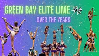 LIME LADIES: Green Bay Elite Stunts and Pyramids Over the Years