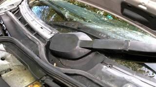 how to remove Mercedes w202 windshield wiper motor assembly and lube