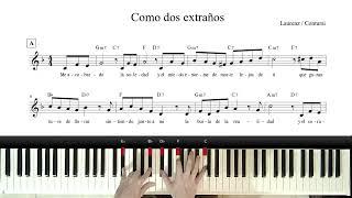 Como dos extraños - Backing track piano