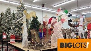 BIG LOTS CHRISTMAS DECORATIONS CHRISTMAS TREES HOME DECOR SHOP WITH ME SHOPPING STORE WALK THROUGH