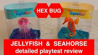 HexBug Jellyfish & Seahorse - Detailed play-test review & Buoyancy control demo