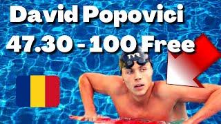 David Popovici 100m Freestyle (47.30) - 16 Years Old! [World Junior Record]