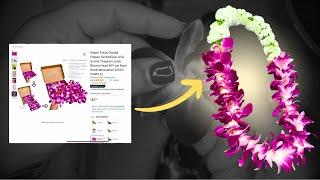 How to Make a Hawaiian Orchid Lei with Fresh Flowers from Amazon