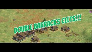 DOUBLE BARRACKS CELTS!//AGE OF EMPIRES 2!