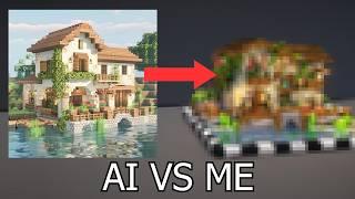 Minecraft | A.I. Generated Houses Are Horrible, So I Actually Built Them In Game