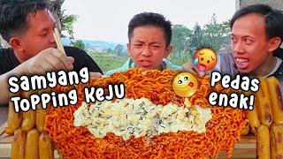 MUKBANG SAMYANG PEDAS TOPPING KEJU