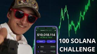 I'm Turning 1000 Dollars into 100 Solana LIVE