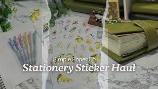 Simple Paper Co Haul|Affiliate|Stationery|Stickers #planner #journaling #subscribe #journal #pwm