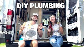 Van Plumbing Tutorial (Shower, Sink, & Hot Water)