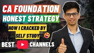 How I CLEARED my CA foundation by self study! Best free youtube channel for CA foundation exam| ICAI