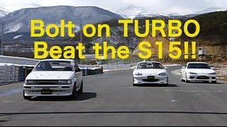 S15をやっつけろ!!  1.6ボルト・オン・ターボ  Beat the S15【Best MOTORing】1999