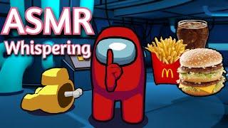 ASMR Gaming | AMONG US EATING MCDONALDS | Whispering + Keyboard/Mouse Sounds 