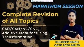 CAD/CAM/NC/CNC, Additive Manufacturing, Transformation | Complete Revision of All Topics | Kuldeep