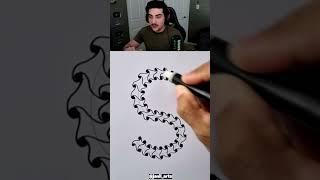 HOW TO DRAW THE LETTER S #shorts