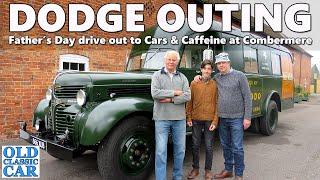 BIG Dodge rumbles over to a breakfast car meet | We drive to the meeting & walk around the cars