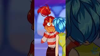 Anxiety KISS Joy   (Inside out 2 Animation) #shorts #animation #memes