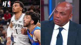 Inside the NBA reacts to Wemby vs Chet DUEL  Thunder vs Spurs Highlights