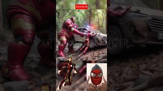 Superheroes Fatty helps the police car in the forest  #shorts #marvel #dc #avengers