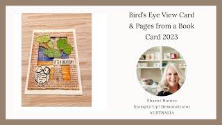 Bird’s Eye View Stampin’Up! Stamp & book pages.