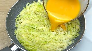 Do you have cabbage and eggs at home? 2 easy, quick and tasty cabbage recipes # 165