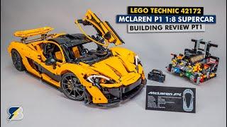 LEGO Technic 42172 McLaren P1 detailed building review pt 1 - unboxing, 7 speed gearbox and more!