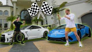 1000HP Lamborghini VS 1000HP GTR Street Race! (Who's Faster?)