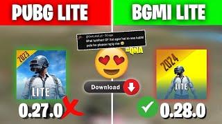 Pubg Lite  Bgmi Lite  | Finnally  0.28.0 Update Download  | Bgmi Lite Release Date QnA Video |