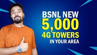 Bsnl Live 5,000 4G Towers in your area | bsnl update news | tech talks san