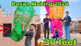 Ravan Making 2024 Delhi | Biggest Ravan Making For Dussehra 2024 | Ravan Making With Bamboo