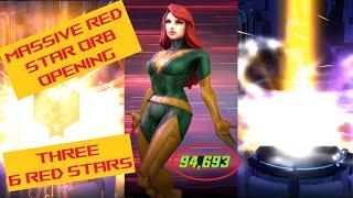 MASSIVE Red Star Orb Opening | Three 6 Red Stars! | Marvel Strike Force