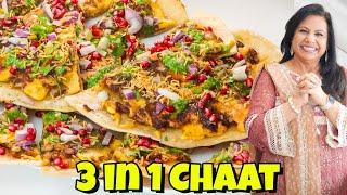 Farah Wali Meri New Favorite 3 In 1 Chaat! Masala Dosa Style Samosa & Pakora Chaat Recipe - RKK