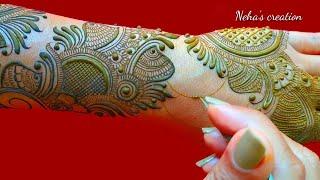 Elegant & Beautiful Mehndi Design l New Henna Design For Back Hand l मेहंदी डिजाइन Henna Tutorial