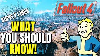 EVERYTHING You Need To Know About SUPPLY LINES in Fallout 4!!