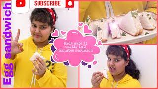 Egg Sandwich recipe - by rahma 2 Minutes recipe  |Saba’s Vlogs kitchen