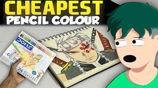 Using Cheapest Pencil Colour For Drawing | Are They Worth The Price ₹120