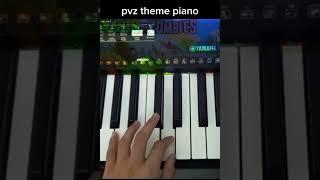 pvz theme song on piano #piano #pianotutorial #pianocover #shorts