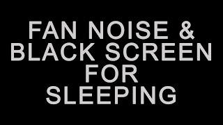 Fan Sound Black Screen | Fall Asleep and Relax with Continuous White Noise | 24 Hours