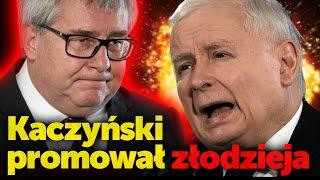 Kaczyński promował złodzieja. Herszt PiS świadomie promował Czarneckiego do Parlamentu Europejskiego