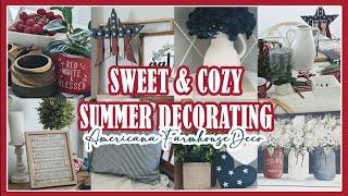 ️ NEW! ️ SUMMER DECORATE WITH ME 2024| COZY FARMHOUSE DECORATING IDEAS | SUMMER HOME DECOR 2024