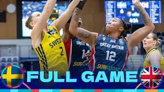 Sweden v Great Britain | Full Basketball Game | FIBA Women's EuroBasket 2025 Qualifiers