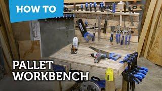How to make a DIY workbench with pallets