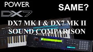 YAMAHA DX7 MKI & MKII SYNTHESIZERS SOUND COMPARISON – Link to an updated version