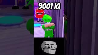 Roblox 9001 IQ Moment (Troll Face Meme) #shorts